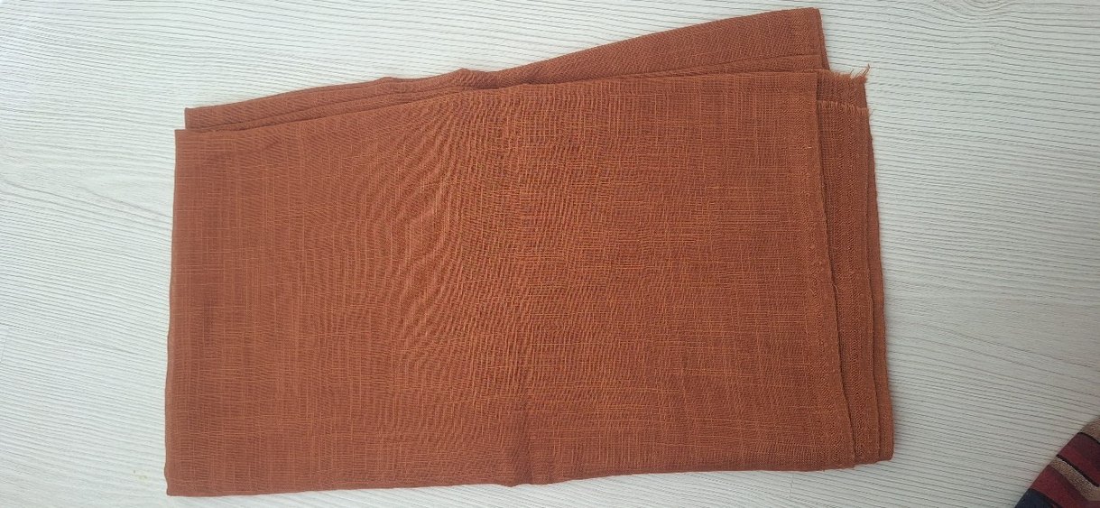 pamuklu kiremit renk şal - Görsel 2