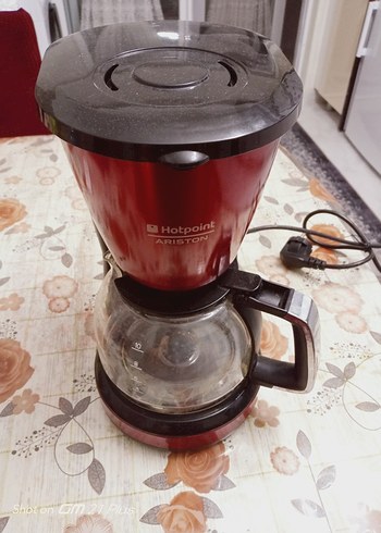 Kırmızı Hotpoint Kahve Makinesi - Görsel 2