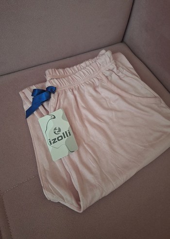 Kızlar için Pembe Süet Salaş pijama alti