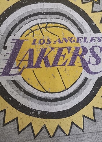 xs Beden Lakers lisanslı gri eşofman takımı (Defacto)