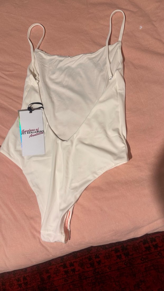 Beyaz Les Benjamins İnce Askılı Mayo - Görsel 2