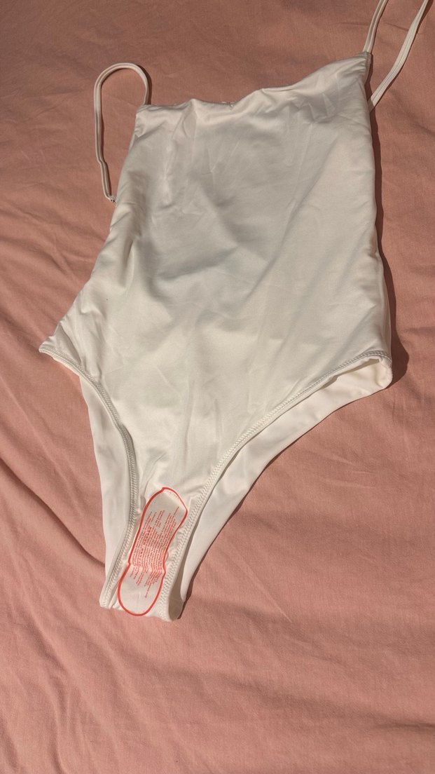 Beyaz Les Benjamins İnce Askılı Mayo - Görsel 4