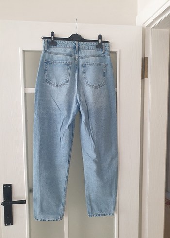 Pastel Mavi Rahat Kesim Kadın Denim Pantolon