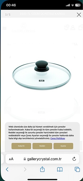 Fissler cam kapak