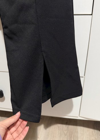 Siyah Kadın Kumaş Pantolon - Görsel 2