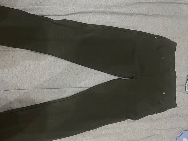 Haki Tayt Pantolon - Görsel 5