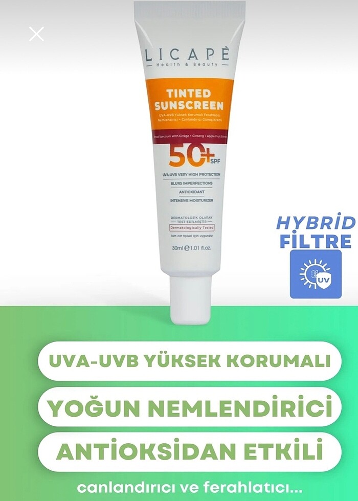 Licape renkli güneş kremi - Görsel 2