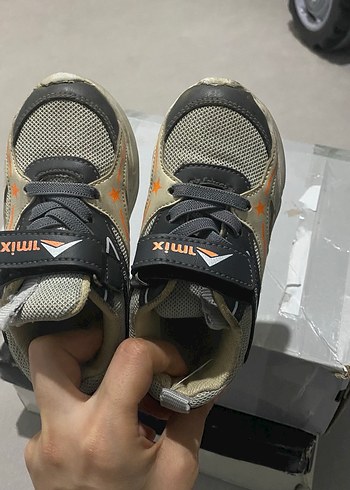 Amix Erkek Çocuk Gri Kahverengi Sneaker - Görsel 4