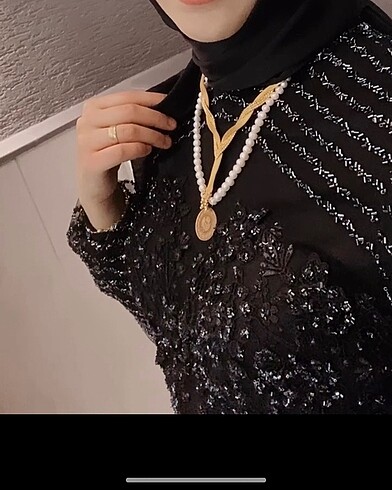 Taşlı dantelli balık abiye - Görsel 3