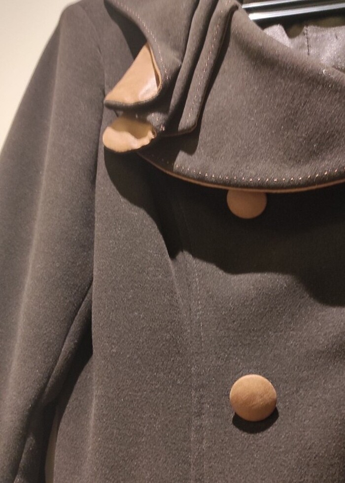 MKalın kaşe pardesü .  - Görsel 2