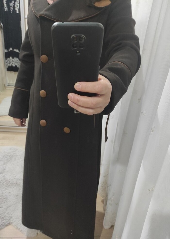 MKalın kaşe pardesü .  - Görsel 3