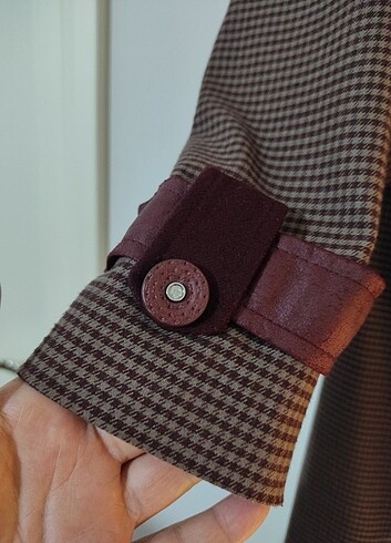 Peçem marka astarlı trençkot - Görsel 6