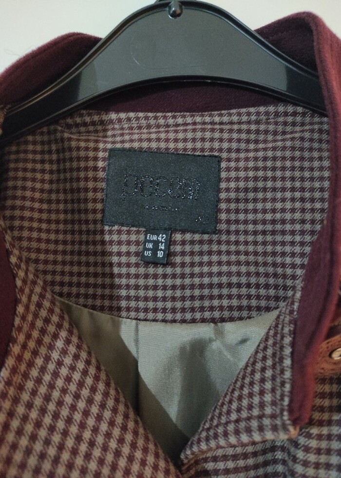 Peçem marka astarlı trençkot  - Görsel 2