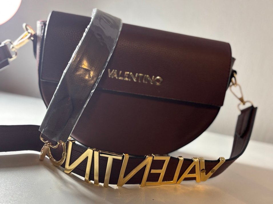 Bordo Deri Kemerli Kadın Çanta - Görsel 2