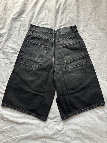36 Beden siyah Renk p&b baggy bermuda şort
