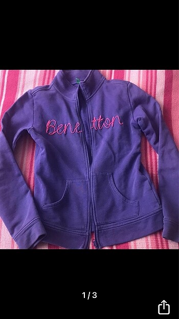 Benetton kız çocuk penye ceket