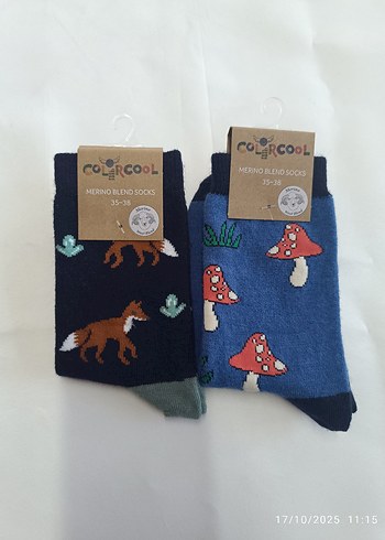 2 Çift Yün Çorap(35-38 Numara) - Görsel 3