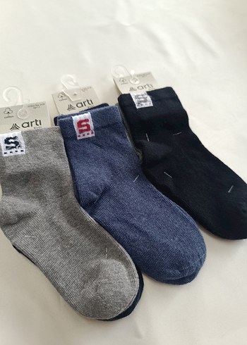 3 Çift Çocuk Çorabı (24-26 Numara ) - Görsel 2