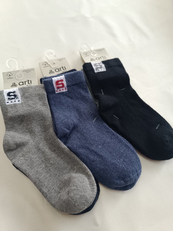 3 Çift Erkek Çocuk Çorabı (30-32 Numara) - Görsel 2