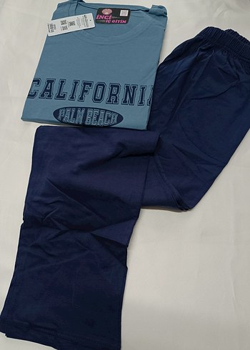 Mavi Baskılı Erkek Pijama Takımı - Görsel 2