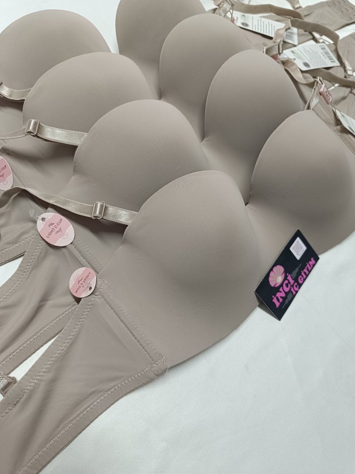 Desteksiz, Balenli C Cup Sütyen  - Görsel 3