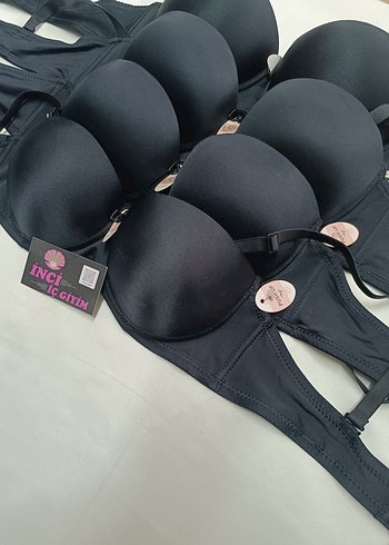 Destekli, Balenli Straplez Sütyen - Görsel 3