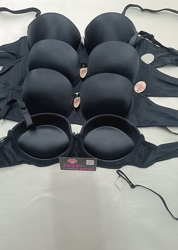 Destekli, Balenli Straplez Sütyen - Görsel 5