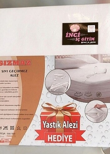 Tek Kişilik Sıvı Geçirmez Alez(Yastık Alezi Hediyeli)