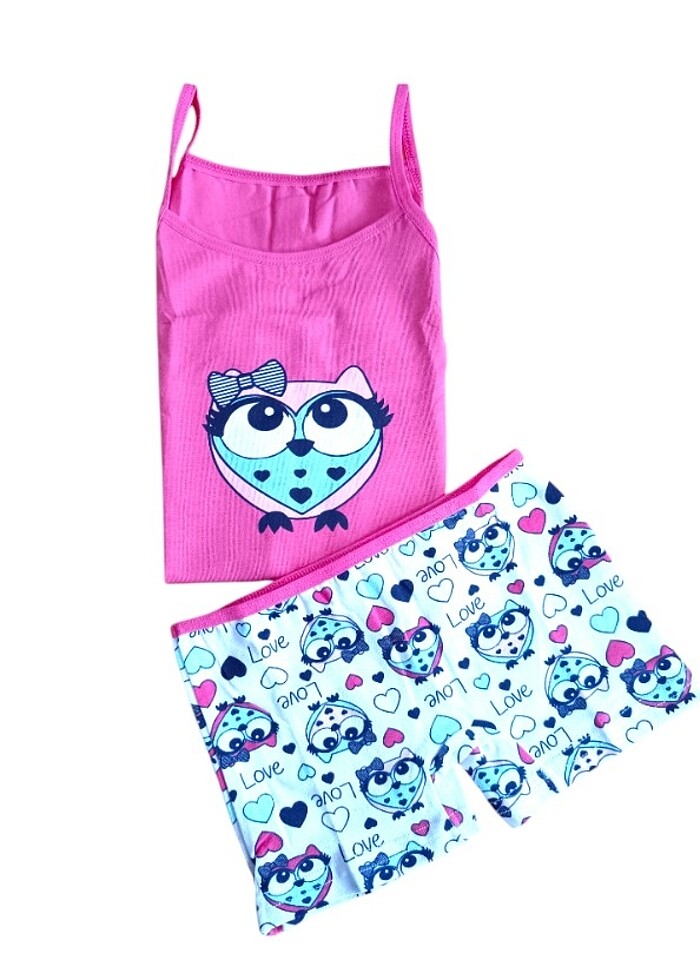 9-10 Yaş Kız Çocuk Atlet-Boxer Takımı - Görsel 2