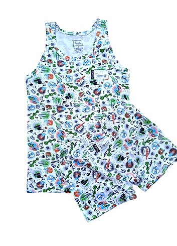 Tutku 3-4 Yaş Erkek Çocuk Atlet-Boxer Takımı - Görsel 5