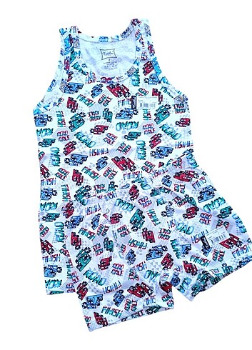 Tutku 3-4 Yaş Erkek Çocuk Atlet-Boxer Takımı - Görsel 11