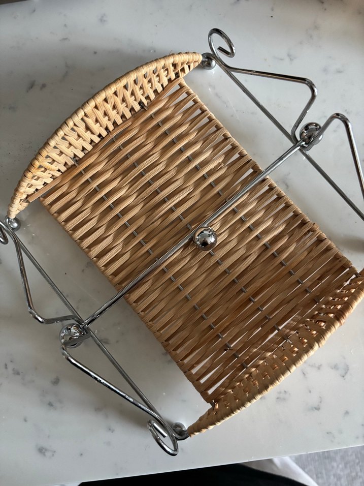 Metal ve Hasır Sepet - Görsel 3