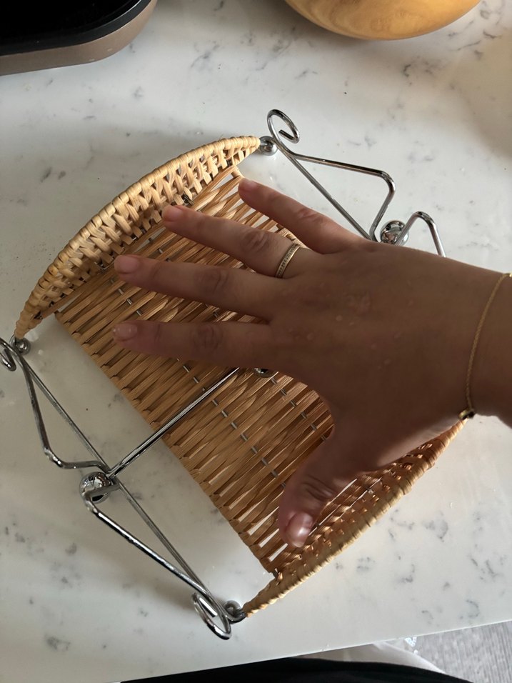 Metal ve Hasır Sepet - Görsel 4