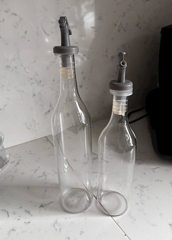 Gri Kapaklı Şeffaf Yağlık ve Sirkelik Seti - Görsel 2