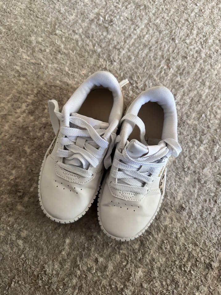 Puma Gri Beyaz Kız çocuk Spor Ayakkabı - Görsel 5