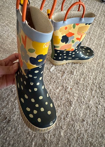 Rengarenk Desenli Kız Çocuk Yağmur Çizmesi - Görsel 3