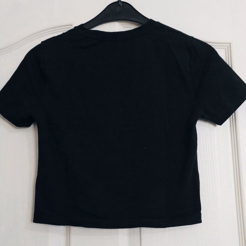 Kadın Siyah Pamuklu Basic Tişört - Görsel 5