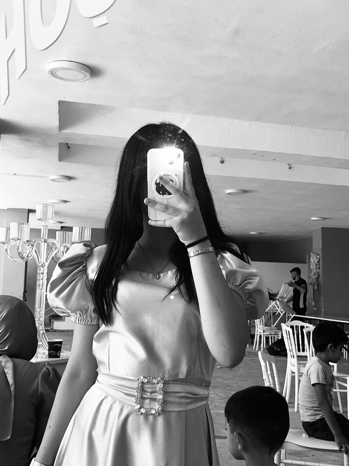 Bej Midi Kısa Kollu Straplez Elbise - Görsel 3