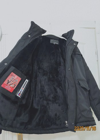 Siyah Kemerli Erkek Midi Ceket - Görsel 6