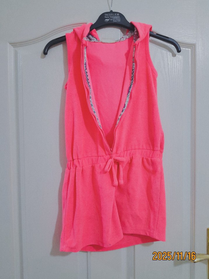 Fermuarlı Pembe Bebek Kız Tulum - Görsel 2