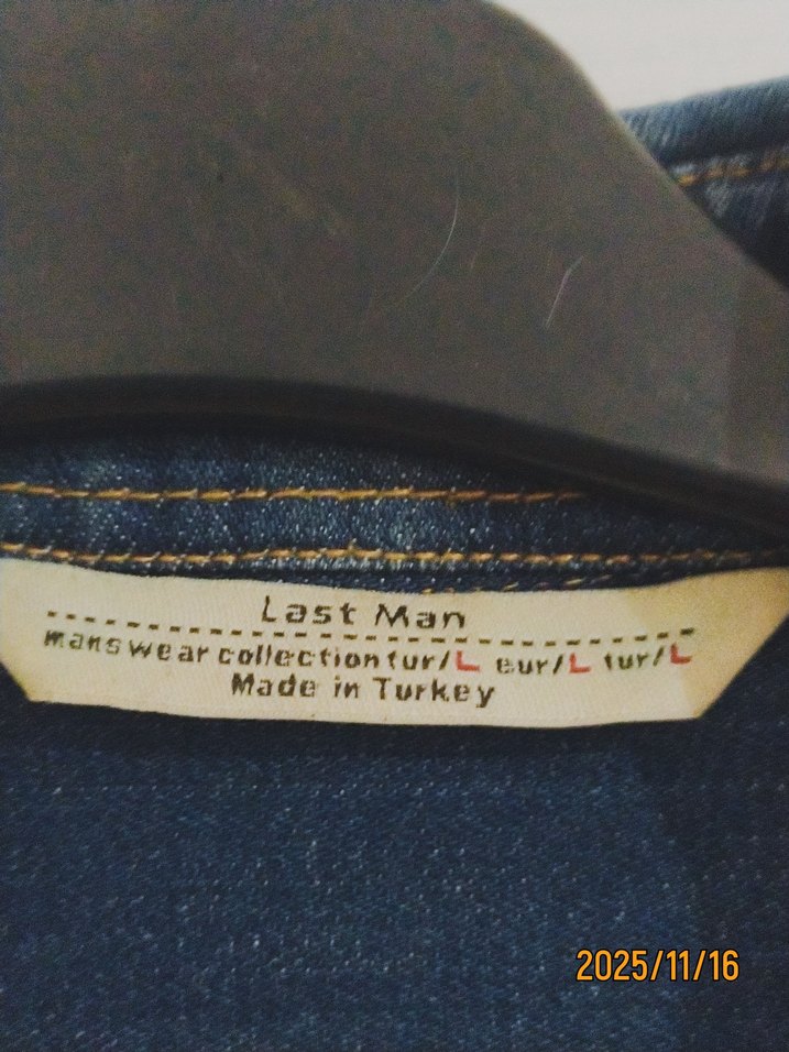 Düğmeli Mavi Kadın Denim Ceket - Görsel 4