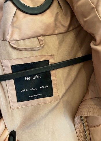 Bej Fermuarlı Midi Günlük Kadın Mont - Görsel 3