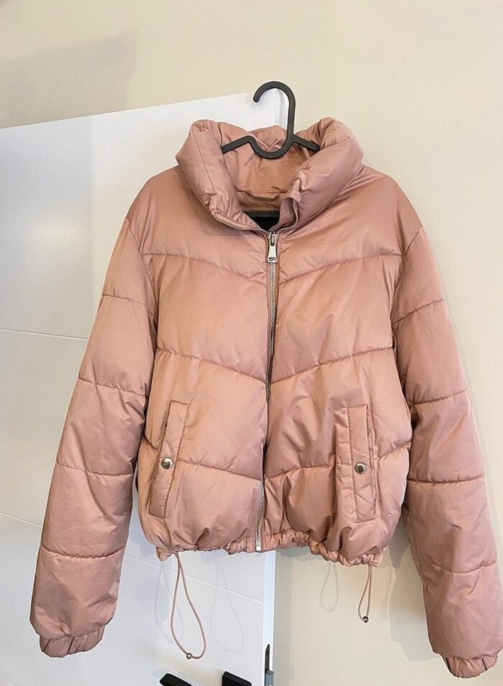 Bej Fermuarlı Midi Günlük Kadın Mont - Görsel 2