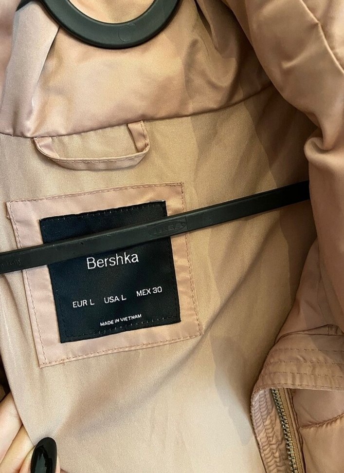 Bej Fermuarlı Midi Günlük Kadın Mont - Görsel 3