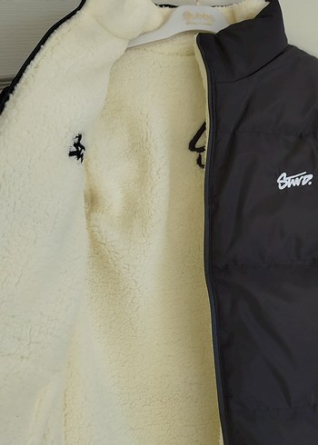 Siyah Fermuarlı Erkek Street Wear Mont - Görsel 4