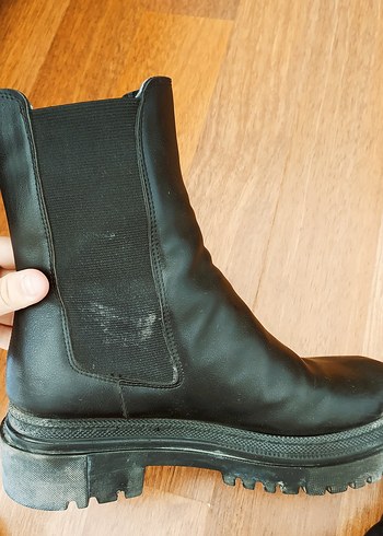 39 Beden siyah Renk Siyah Rugan Kadın Günlük Street Style Bot