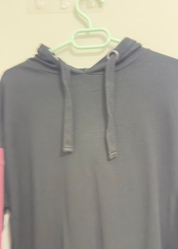 Siyah Kadın Kapüşonlu Sweatshirt elbise