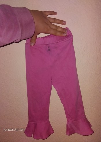 Kız Çocuk Siyah Elastik Tayt - Görsel 6