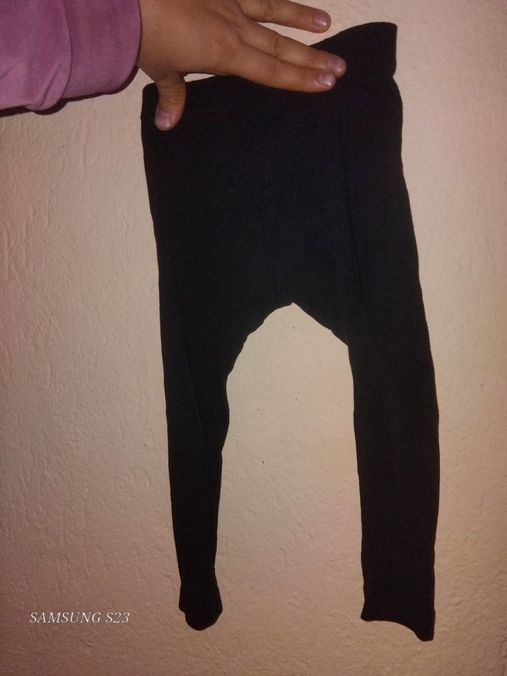 Kız Çocuk Siyah Elastik Tayt - Görsel 3