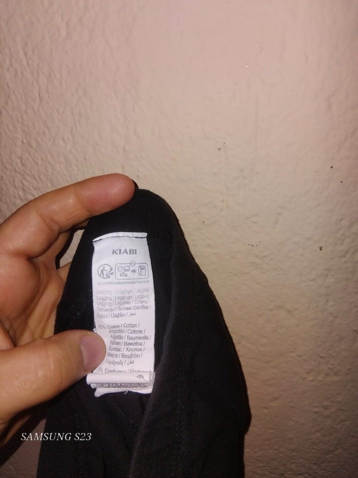 Kız Çocuk Siyah Elastik Tayt - Görsel 4